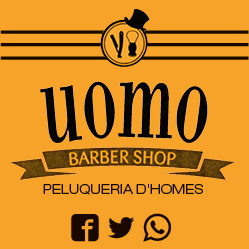 logo uomo peluqueria barberia d'homes