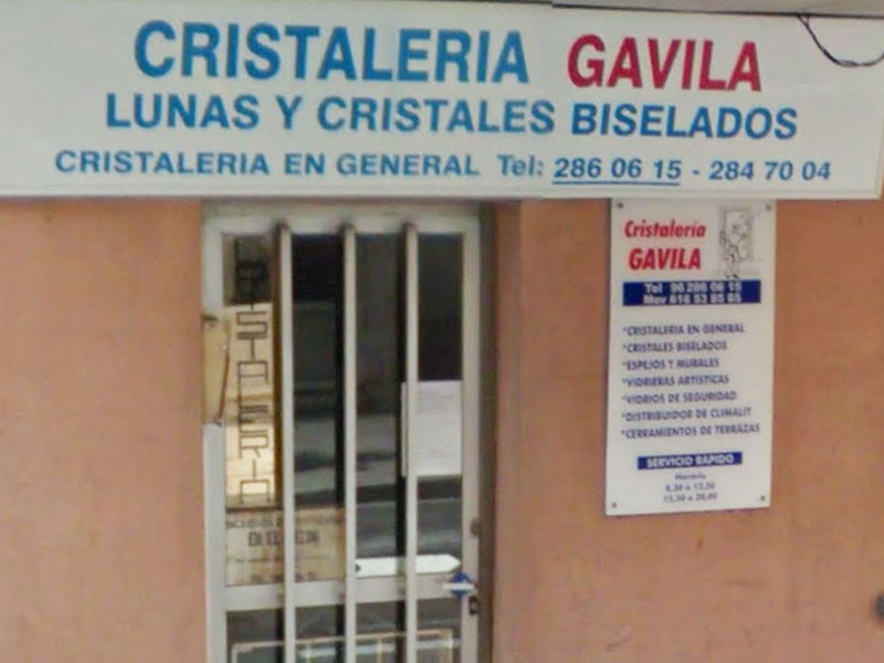 Fachada Cristaleria Gavila