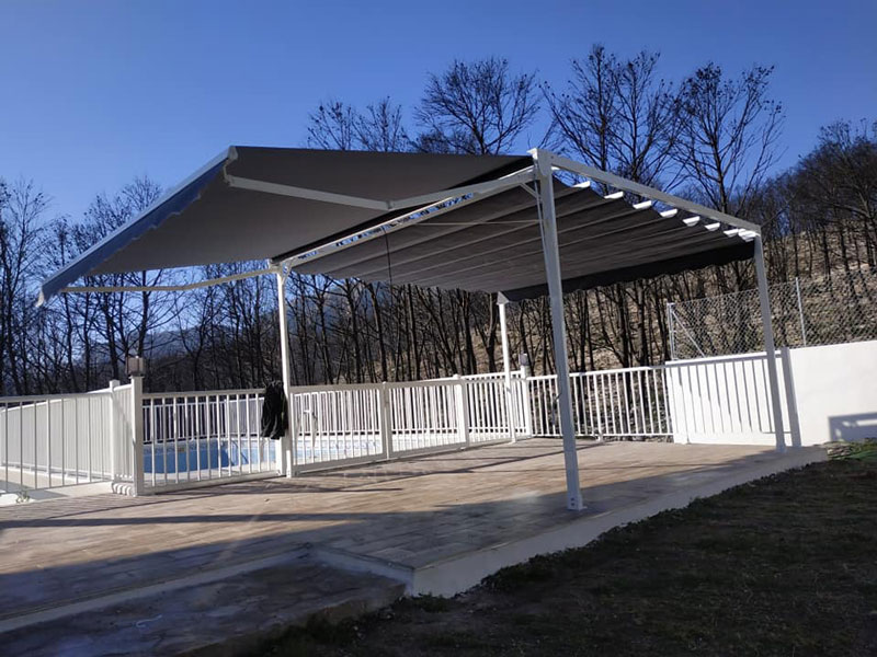 Toldo para piscina